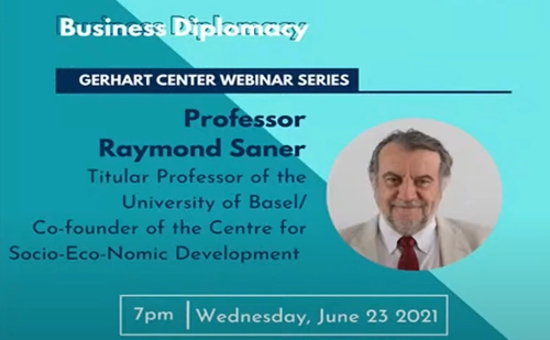 Webinar: Professor Raymond Saner : “Business Diplomacy”